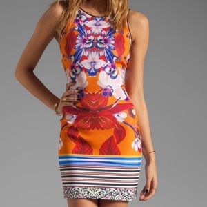 Clover Canyon floral Print Mini Cocktail Dress